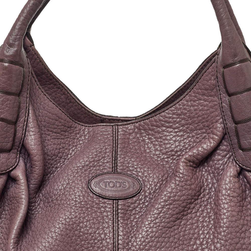 Donna Tod's Borsa in pelle viola Ivy Sacca Media Hobo
