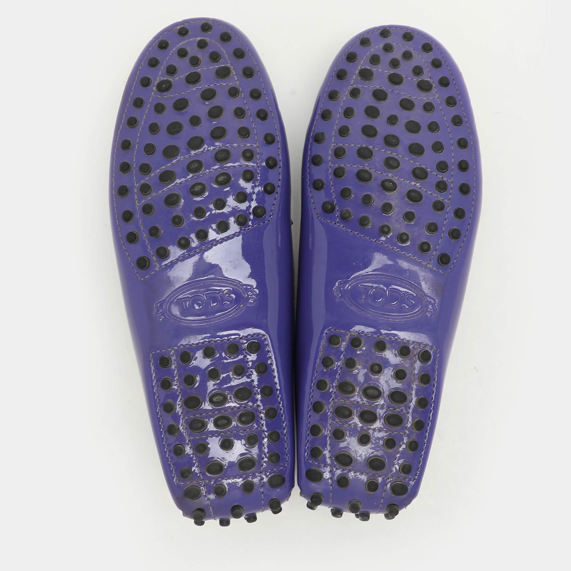 Tod's Mocasines Slip On de charol morado talla 37 en venta 1