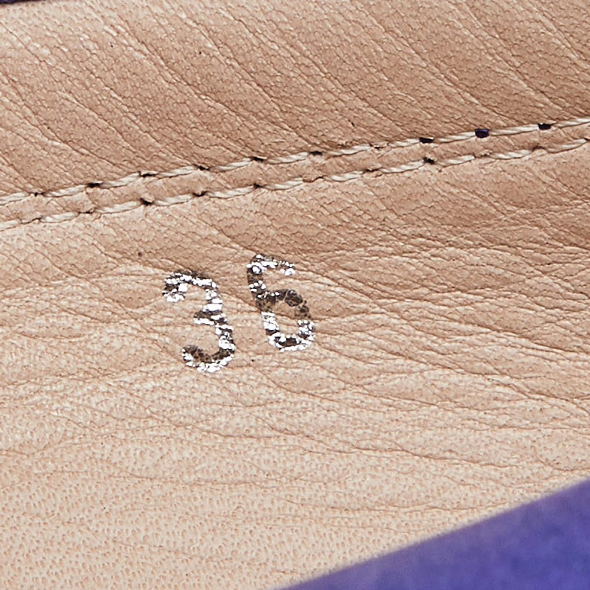 Tod's Purple Suede Penny Slip On Loafers Size 36 For Sale 4