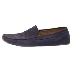 Tod's Mocassins en daim violet Taille 44.5