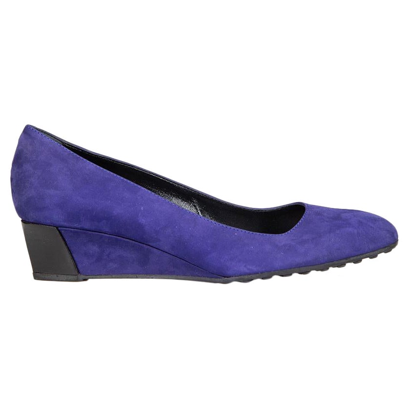 Tod's talons compensés violets taille IT 37