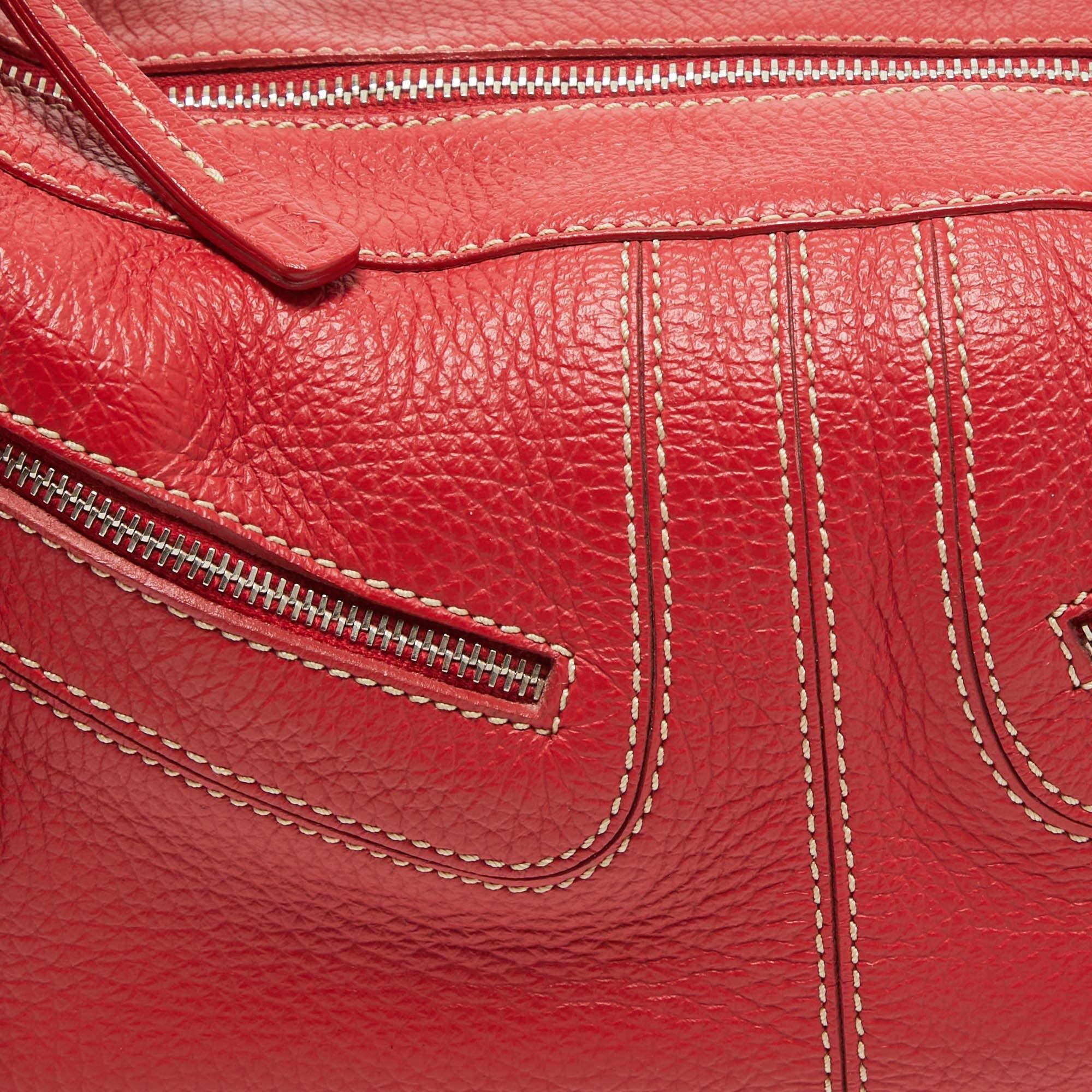 Tod's Red Leather Milky Hobo 1