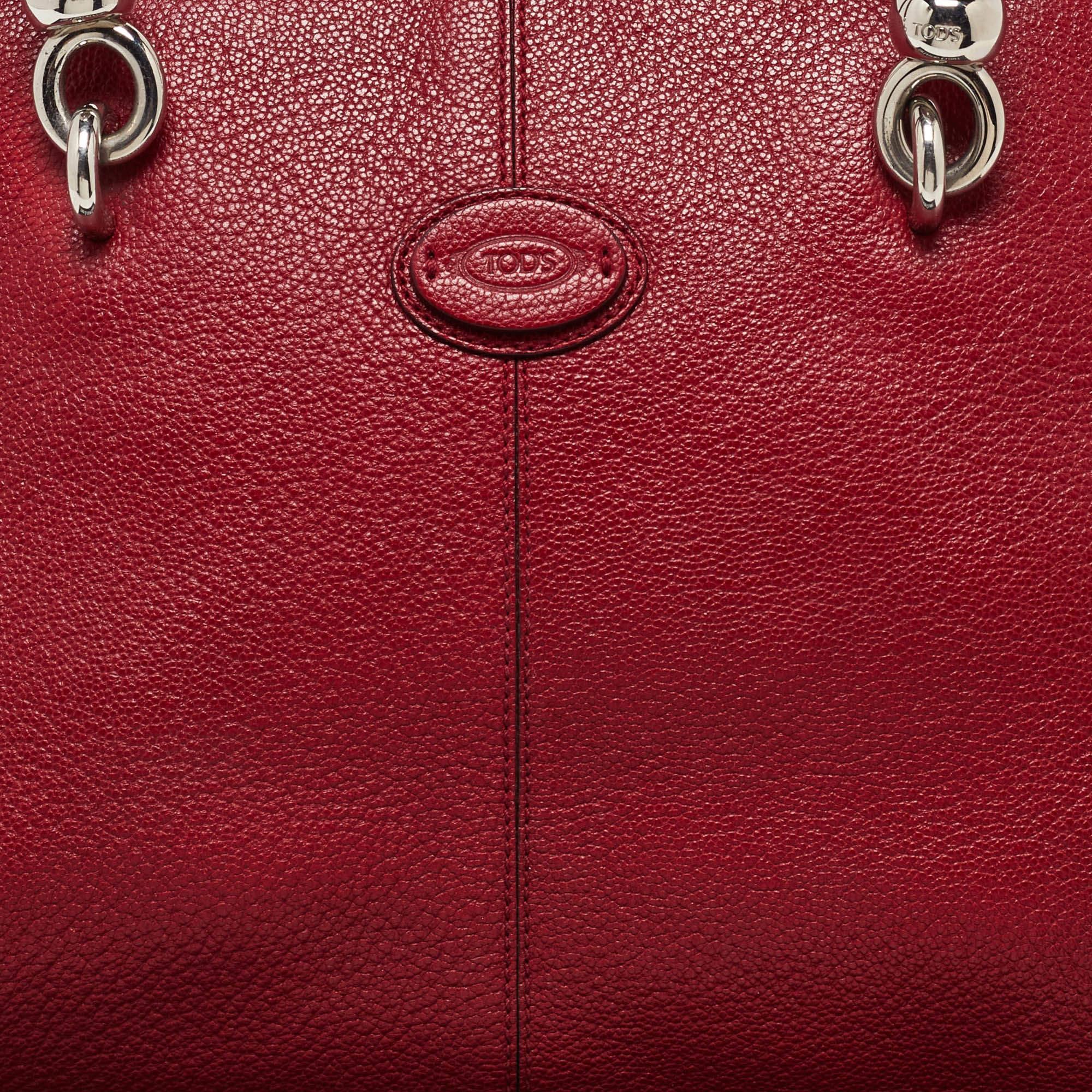 De las mujeres Tod's Bolso bombín Sella de piel rojo en venta