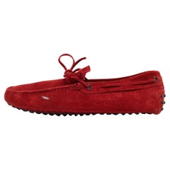 Tod's Mocassins en daim rouge Taille 39.5