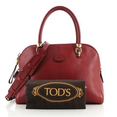 Tod's Sella Bugatti Convertible Satchel Leather Small