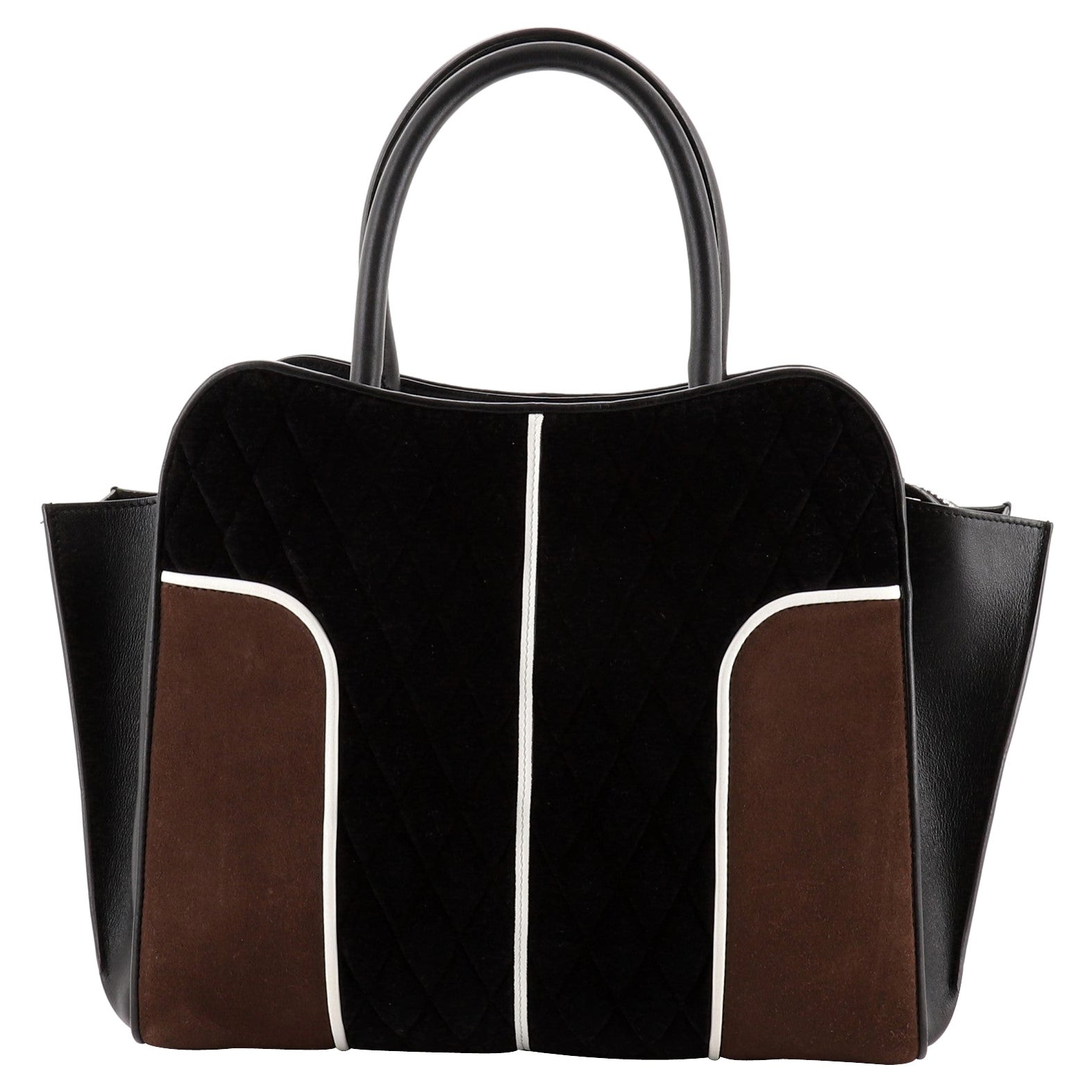 Tod
s Sella Tote Velvet and Leather Small