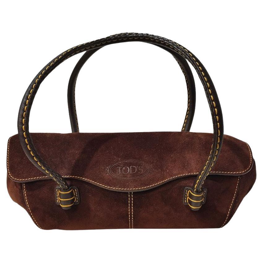 Tod's Vintage Barrel Bag 1990s Light Brown Leather -  Sweden