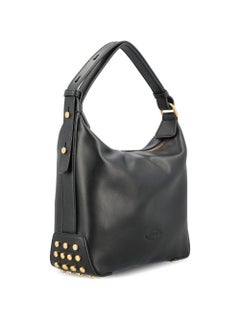 Sac à bandoulière en cuir clouté Tod'S — Noir