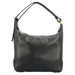 Sac à bandoulière en cuir clouté Tod'S — Noir