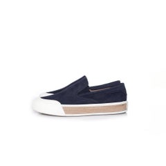 Tod's, Sneakers slip on espadrillas in pelle scamosciata