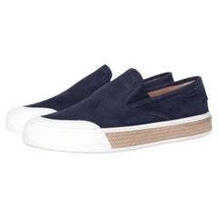 Tod's, Sneakers slip on espadrillas in pelle scamosciata
