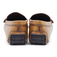 Tod's T Timeless City Gommino Leather Driving Shoes in Brown