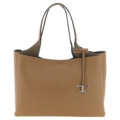 Tod's T Timeless Shoulder Bag — Camel