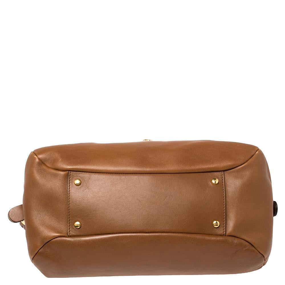 Tod's Tan Leather Front Pocket Satchel 5