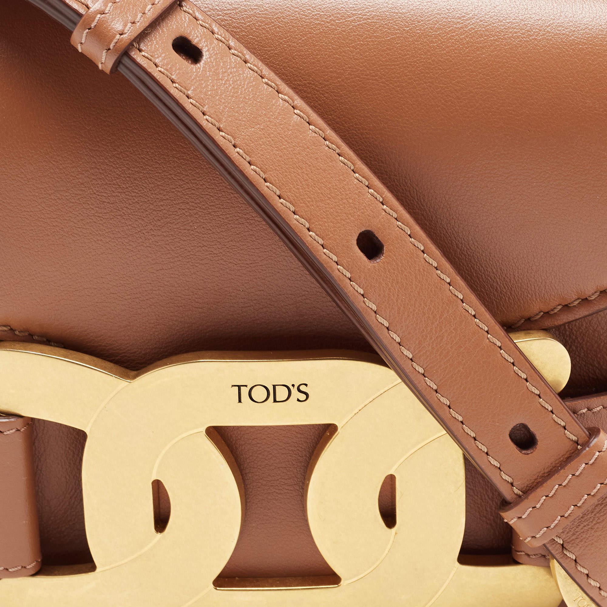 Tod's Tan Leather Mini kate Crossbody Bag 1