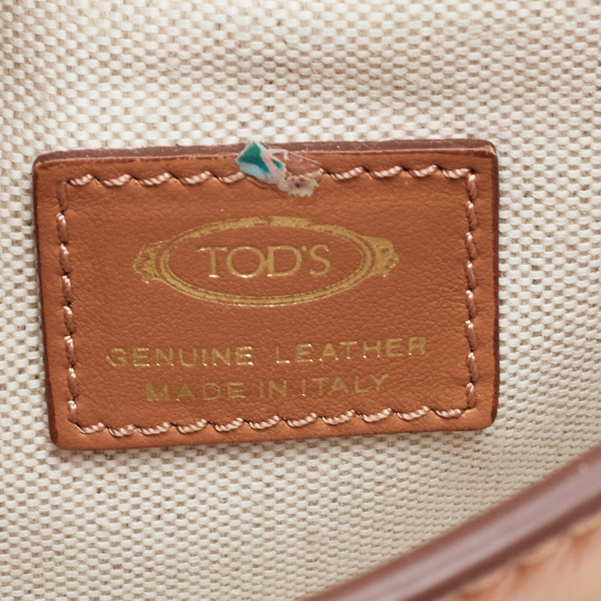 Tod's Tan Leather Mini kate Crossbody Bag 2