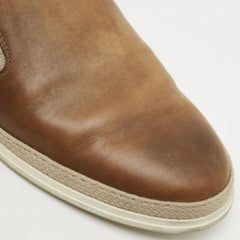 Tod's Two Tone Leather Espadrille Slip On Loafers Size 44.5