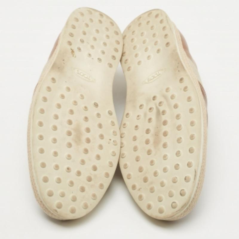De los hombres Mocasines Tod's Slip On Alpargata de piel bicolor Talla 44.5 en venta