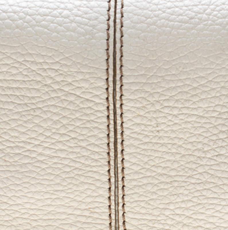 Tod's White Leather Charlotte Hobo For Sale 2