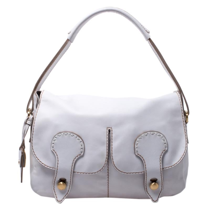 Tod\u2019s Handbag natural white casual look Bags Handbags Tod’s 