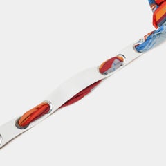 Tod's White Leather Scarf Waist Belt