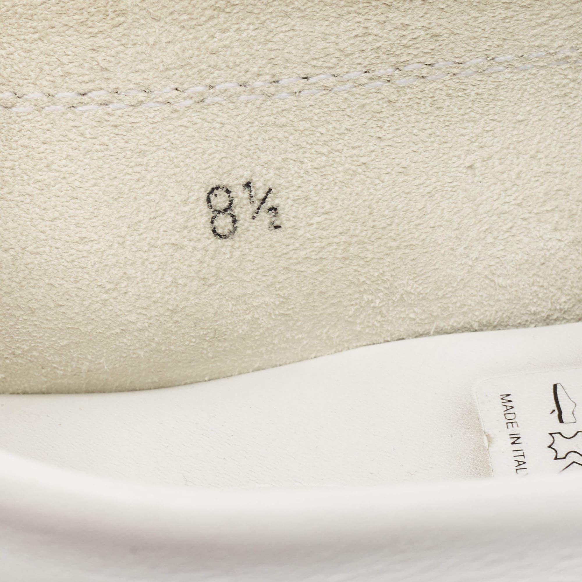 Tod's White Leather Slip On Loafers Size 42.5 For Sale 3