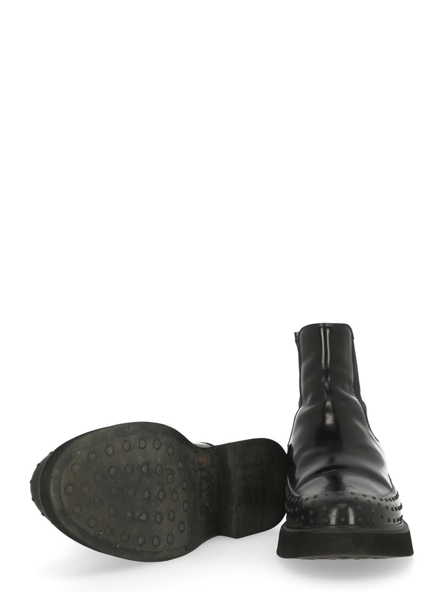 Tod'S Woman Ankle boots Black Leather IT 41.5 For Sale 1