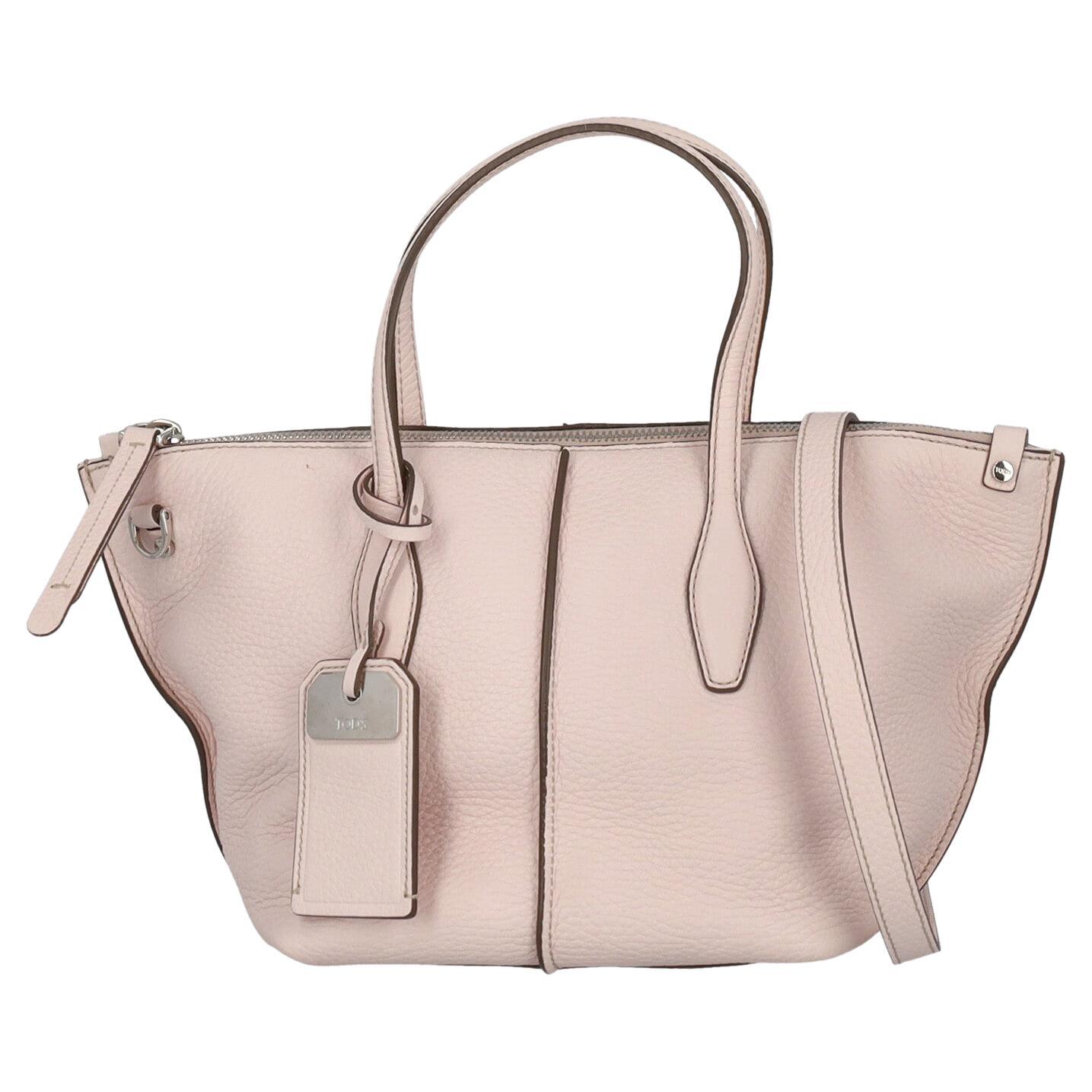 Tod'S Women Handbags Pink Leather  For Sale