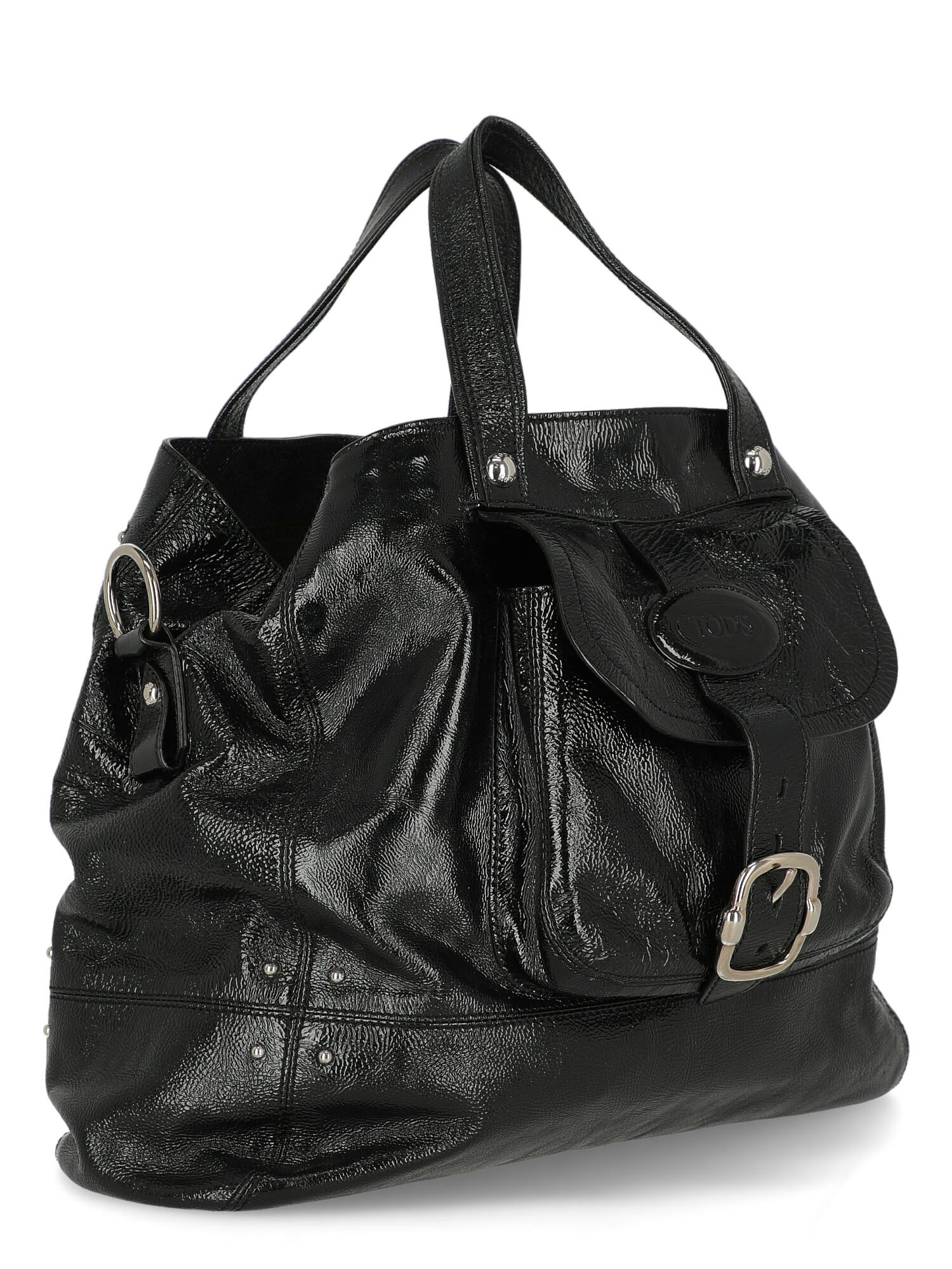 Tod'S  Women   Shoulder bags  Black Leather  In Good Condition For Sale In Milan, IT
