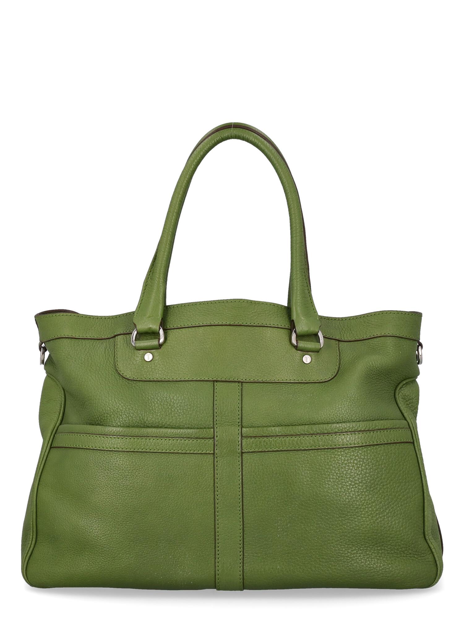 Brown Tod'S  Women   Shoulder bags  Green Leather  For Sale