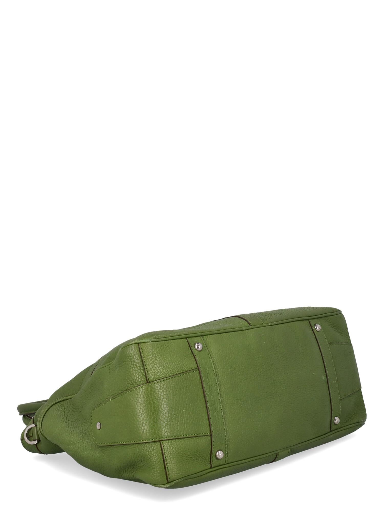 Tod'S  Women   Shoulder bags  Green Leather  In Good Condition For Sale In Milan, IT