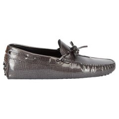 Tod's Women's Graphite Patent Leather Gommini 122 Loafers