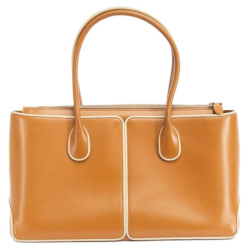 Tod's Women's Vintage Tan D-Bag Iconic Bag For Sale