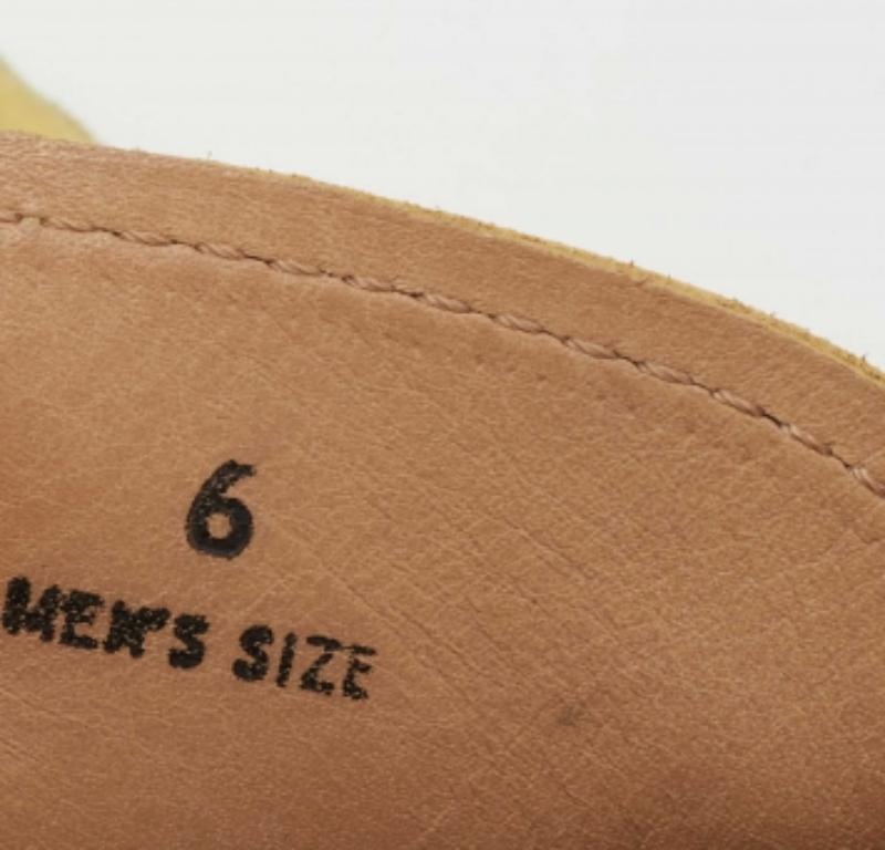 Tods Gommino - Mocassins en daim jaune à double T, taille 39,5 en vente 3
