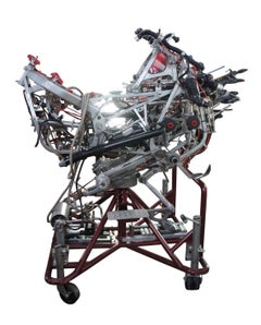 TODT Dystopian Motorcycle Art Sculpture 1995 Reclaimed Steam Punk