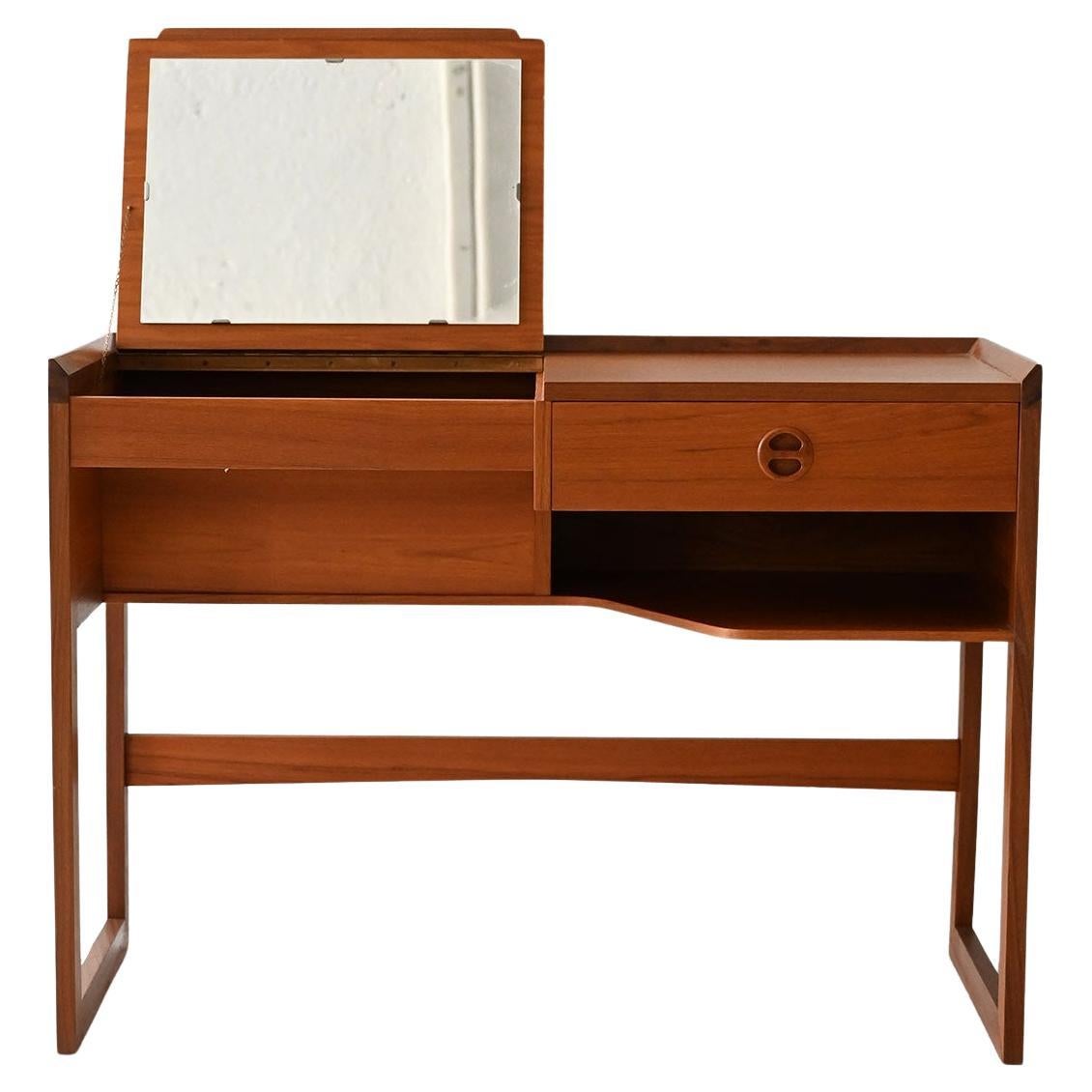 Toeletta scandinava vintage in teak anni ’60 en venta