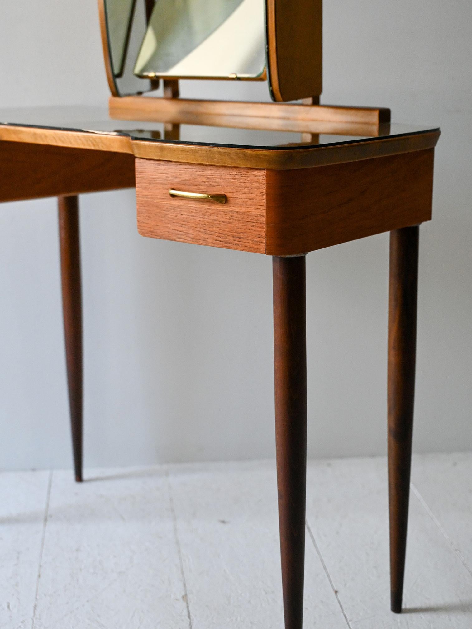 Mahogany Mid-century vintage Scandinavian dressing table For Sale