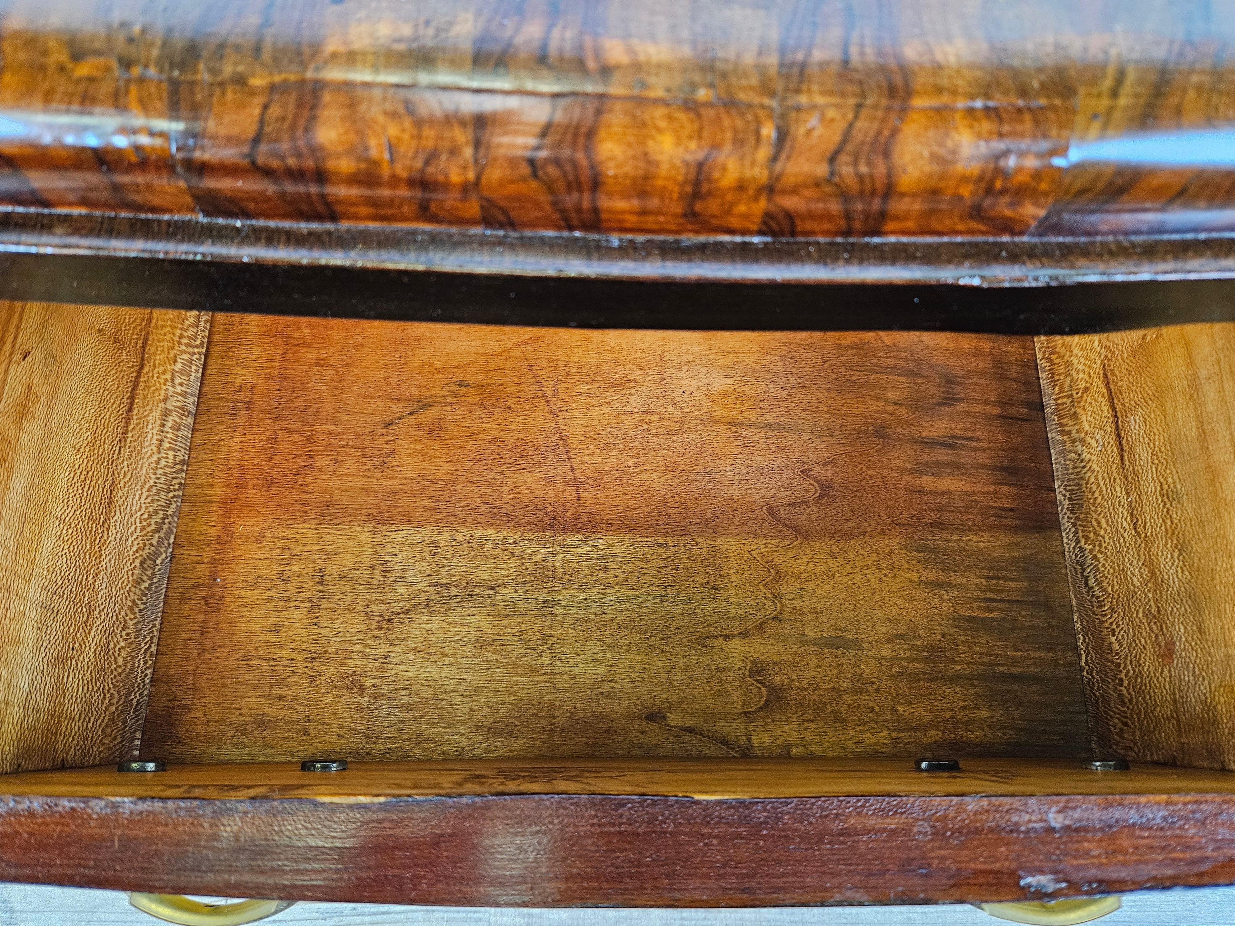 Art Deco dressing table in mahogany burl 1930s For Sale 11