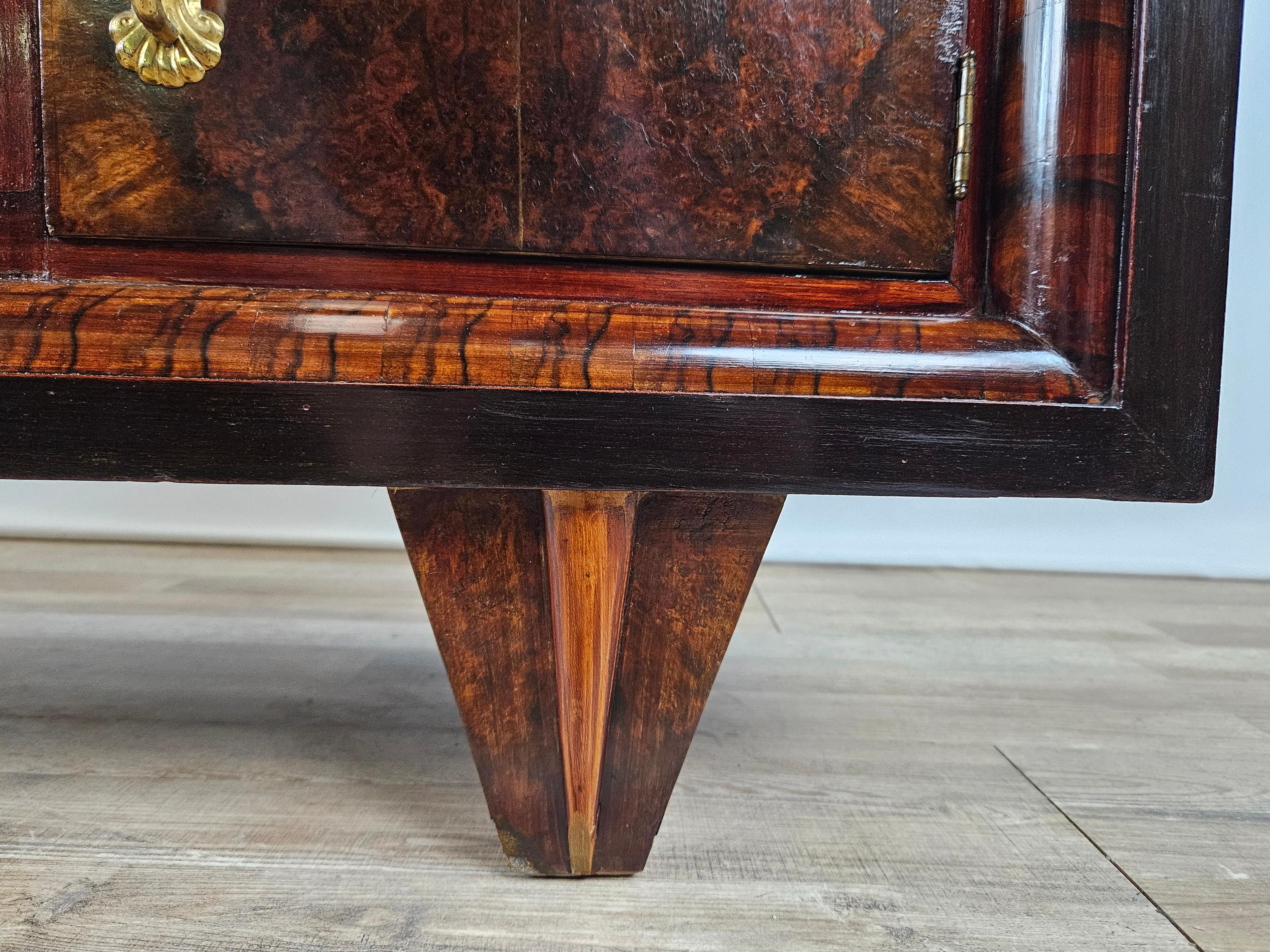 Art Deco dressing table in mahogany burl 1930s For Sale 13