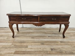 Chippendale-style 1930s walnut 20th century low dressing table