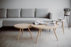 Set di tavolini da caffè in legno di frassino Tof