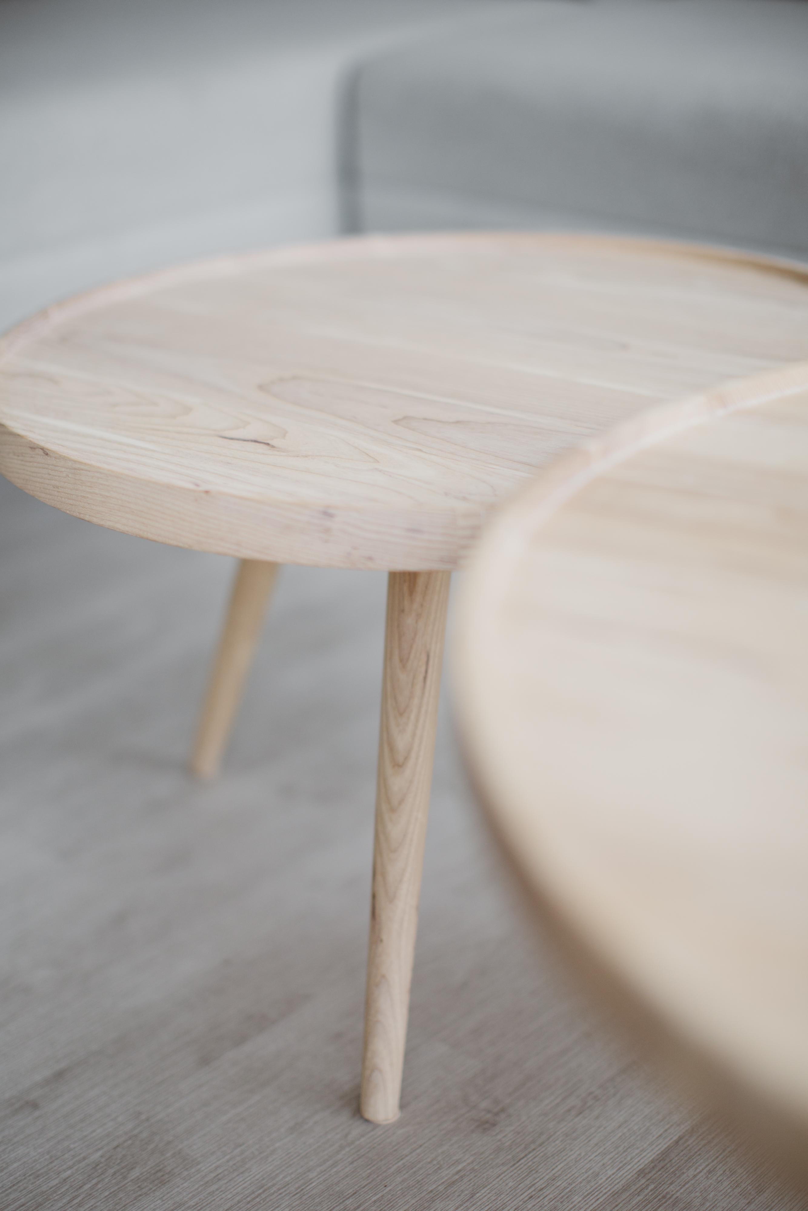 solid ash coffee table