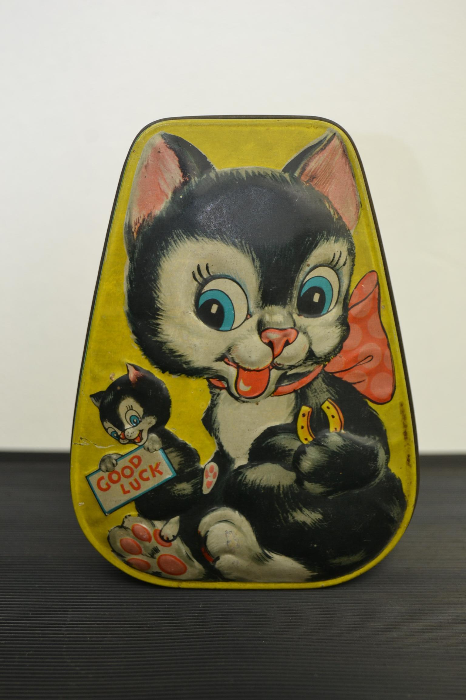 Toffee Tin with Cats for Horner's Candy, England, Mid-20th Century 14