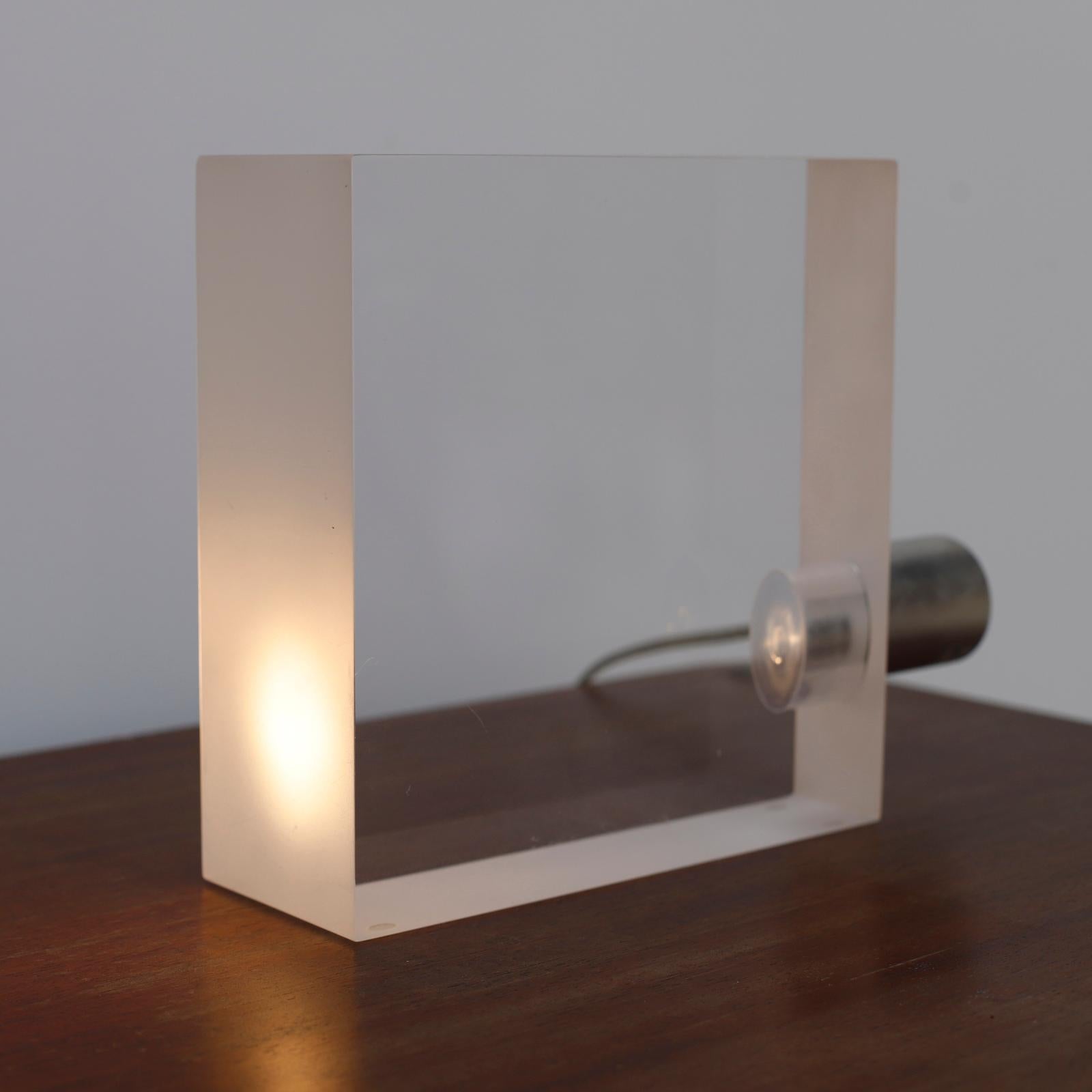 Minimalist ToFU Small Table Lamp by Tokujin Yoshioka