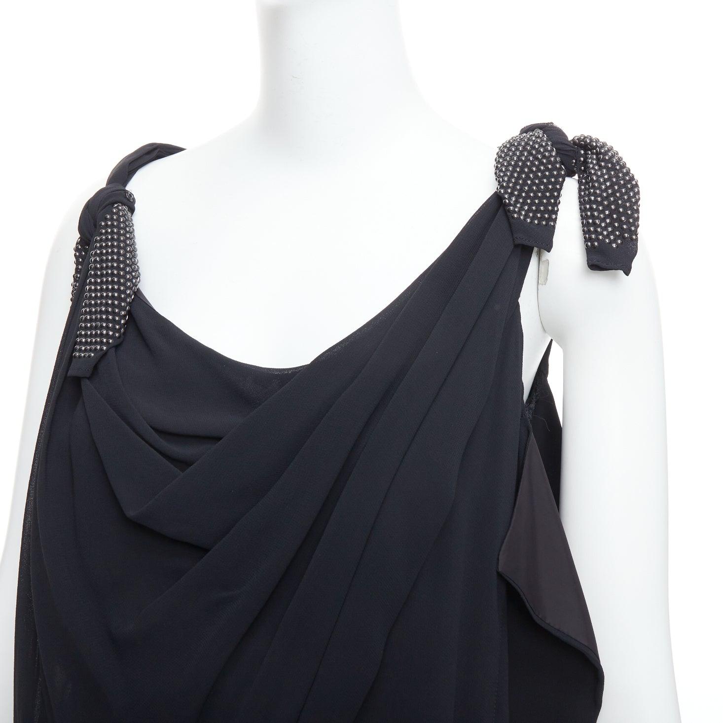 TOGA ARCHIVES black bead embellished bow detail drape dress JP1 S
Reference: WECN/A00046
Brand: Toga Archives
Material: Viscose
Color: Black
Pattern: Solid
Closure: Slip On
Lining: Black Fabric
Made in: Japan

CONDITION:
Condition: Excellent, this