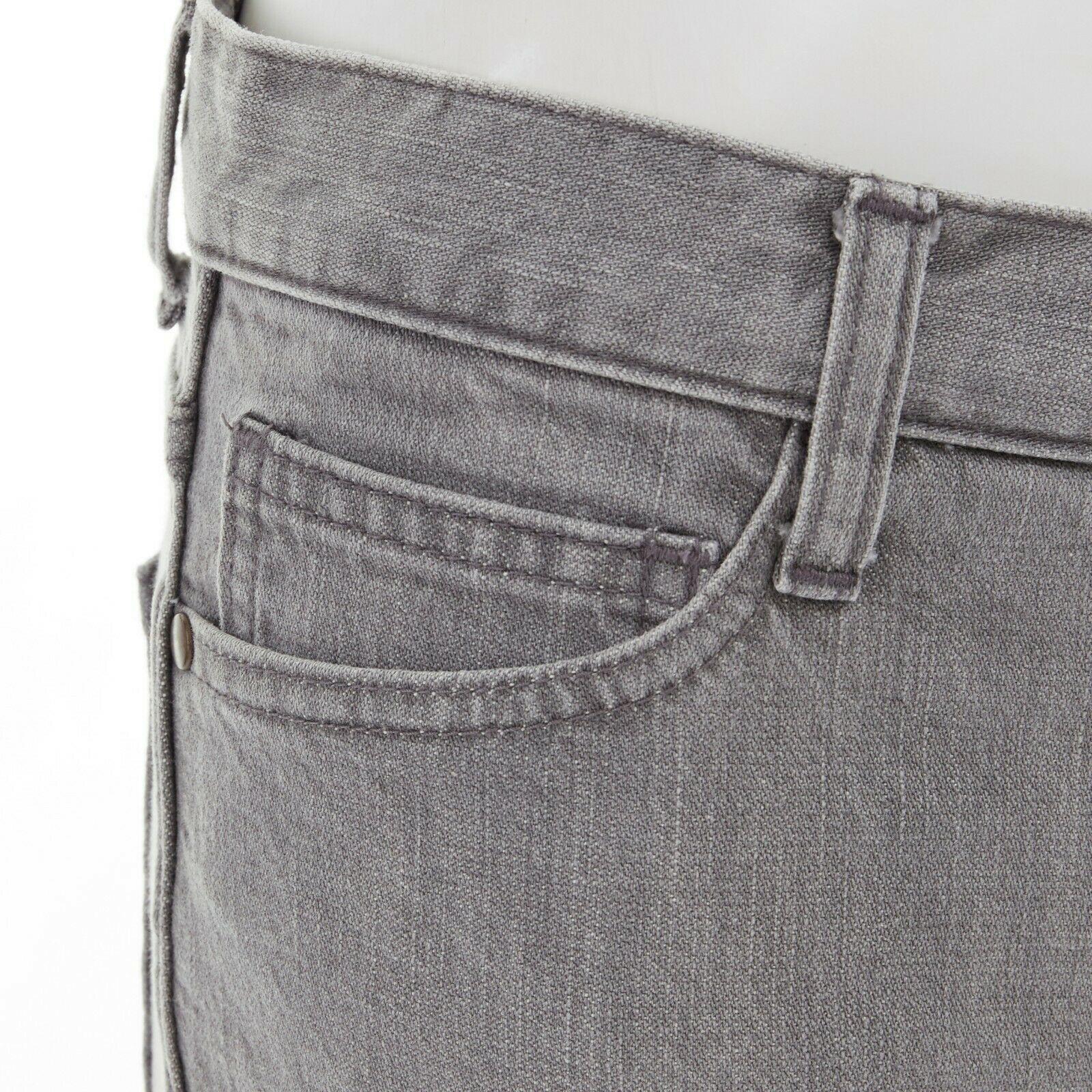 TOGA ARCHIVES light grey cotton denim zipped hem cropped skinny jeans JP1 
Reference: CAWG/A00162 
Brand: Toga Archives 
Material: Cotton 
Color: Grey 
Pattern: Solid 
Closure: Zip 
Extra Detail: 100% cotton. Light grey wash. Button fly closure.