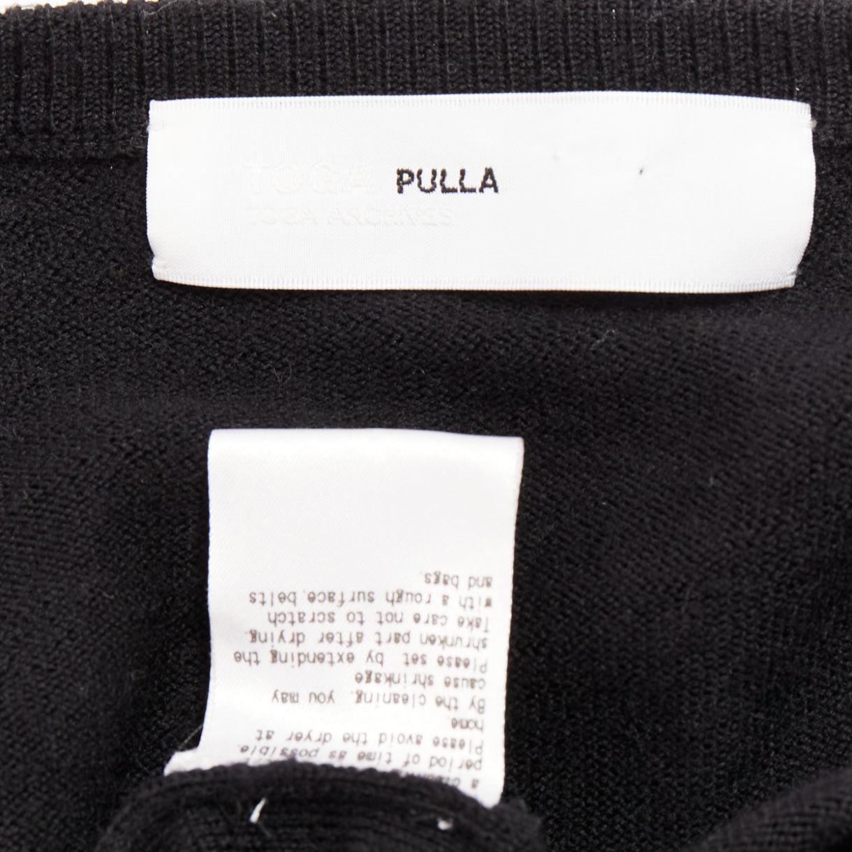 TOGA ARCHIVES Pulla black v neck layered satin slitted long dress For Sale 3