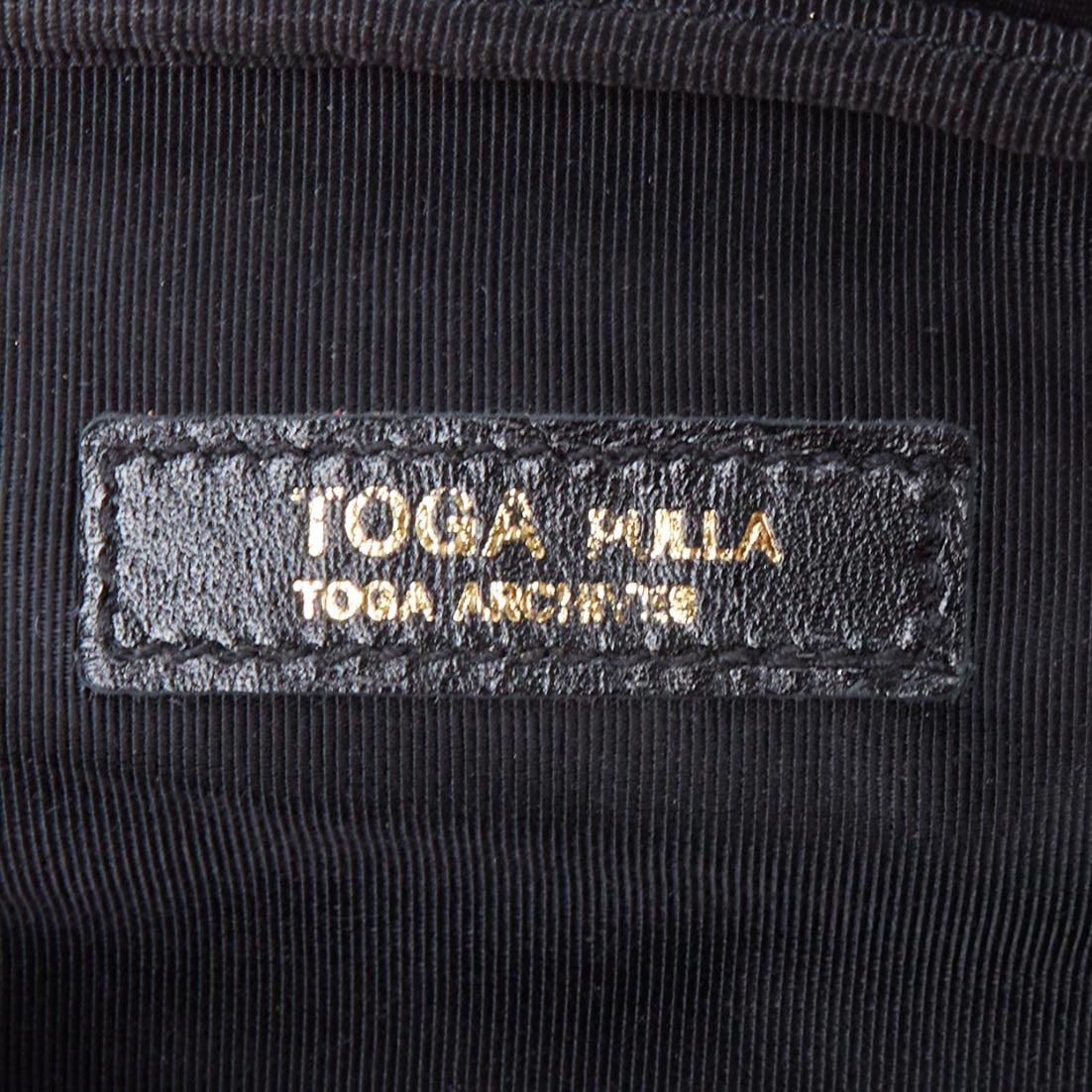 TOGA ARCHIVES Sac à ceinture Pulla noir avec broderie western en vente 4