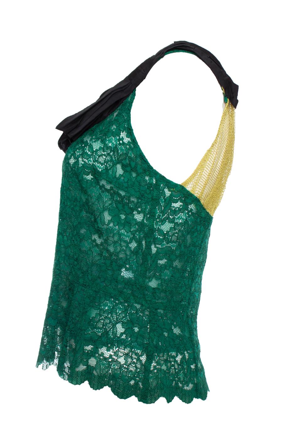 Women's TOGA, Green lace top For Sale