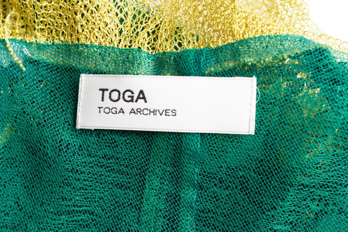 TOGA, Green lace top For Sale 4